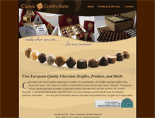 Tablet Screenshot of classicconfections.com